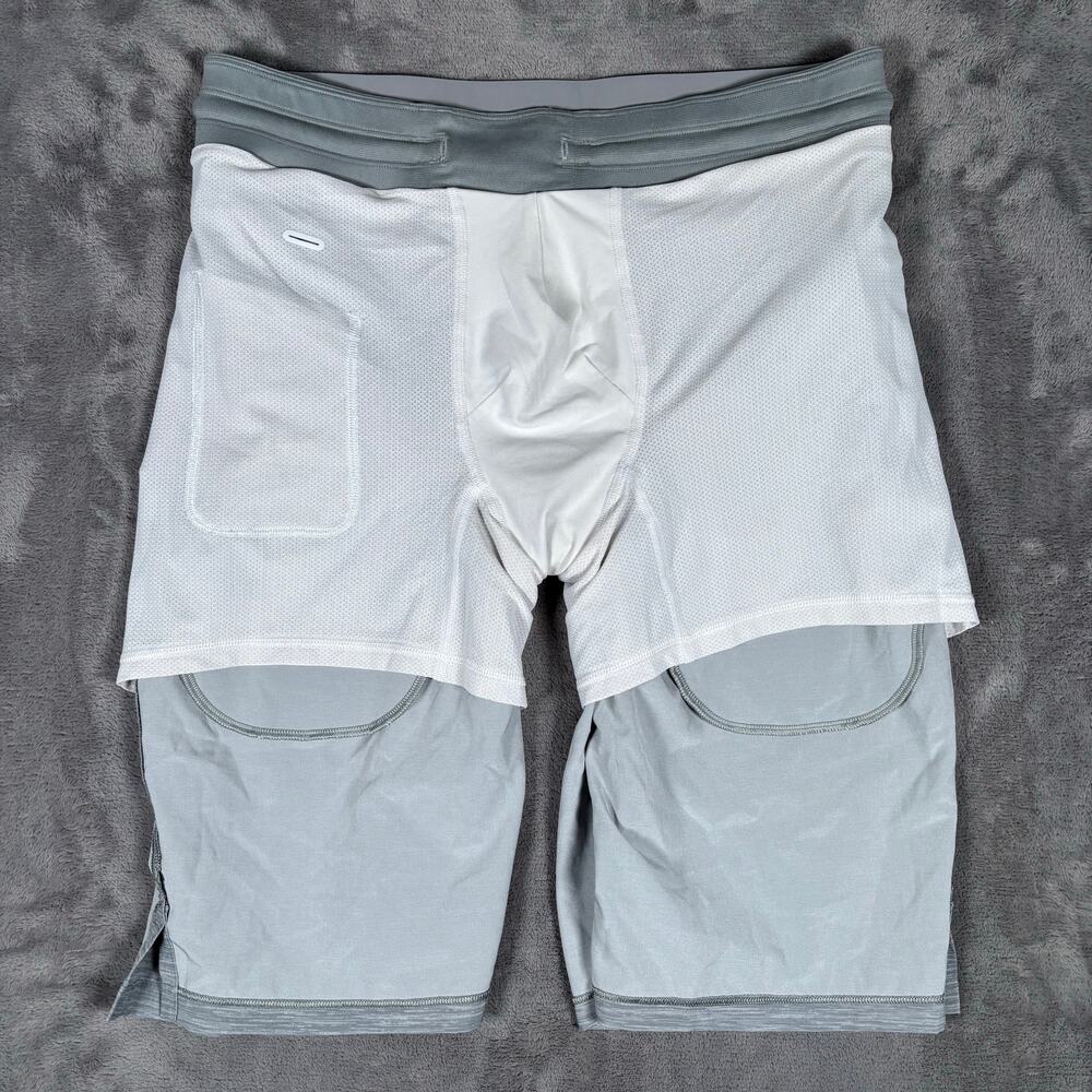 Men’s Lululemon T.H.E. Short 9” Lined Size S Heathered Gray - Picture 4 of 7